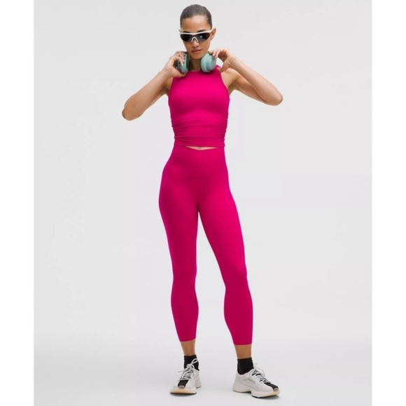 Lululemon Glow Up Super-High-Rise Tight 28" Passionate Pink size 6 NWT - Picture 1 of 5